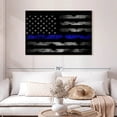 thumbnail image 2 of Elephant Stock Medical Heroes Flag Wall Art - Horizontal Canvas Wall Art - Living Room Wall Decor - Our America Canvas - Black And Gray Decor - 45" x 30", 2 of 8