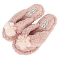 thumbnail image 5 of Jessica Simpson Women's Fluffy Pom Thong House Slide on Slippers with Memory Foam, 5 of 9
