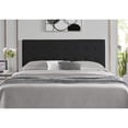 thumbnail image 3 of Naomi Home Jessenia Queen Upholstered Tufted Headboard with Adjustable Heights, Padded Square Design, Wall or Bed Frame Mount , Black, 3 of 15