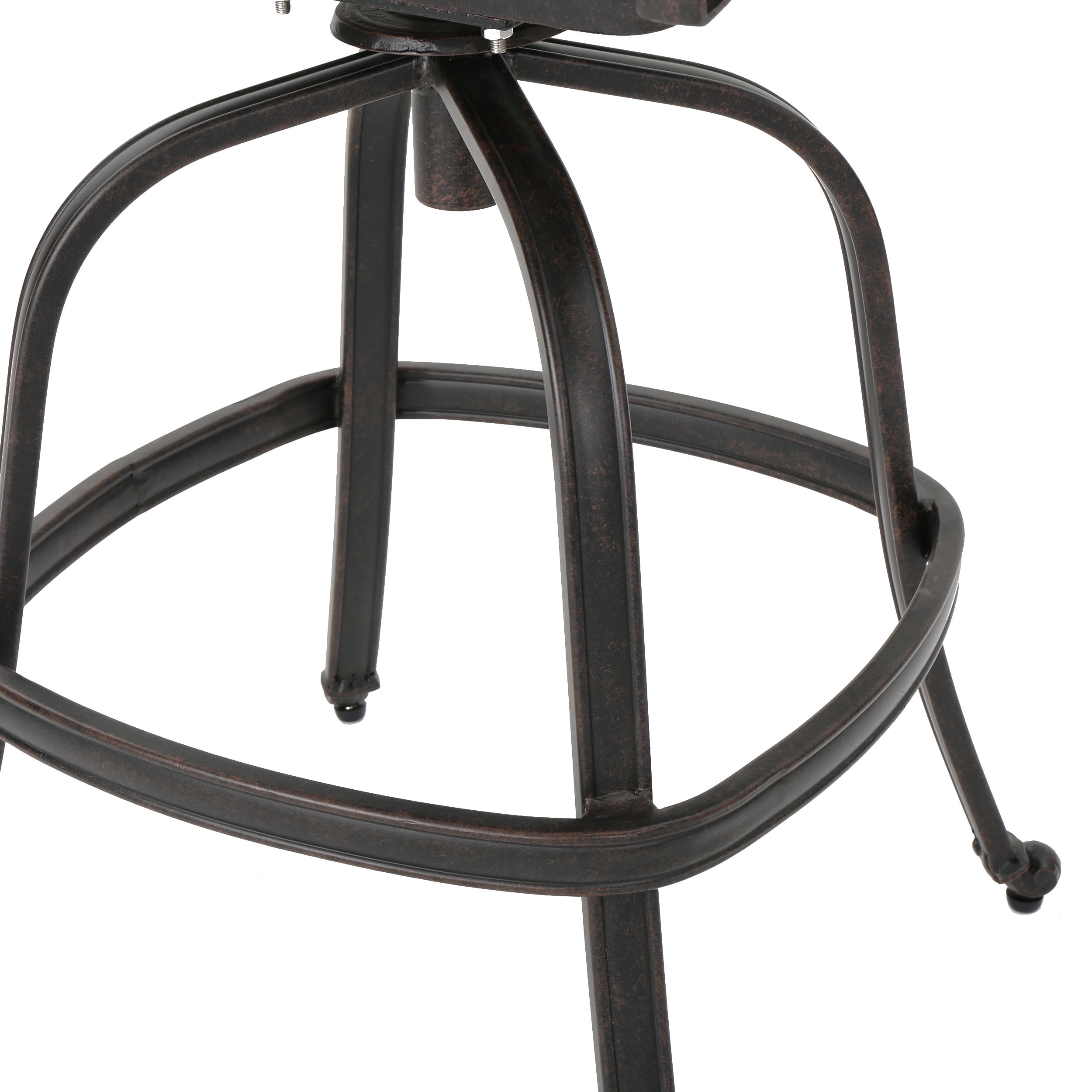Alberta Outdoor Cast Aluminum Barstools, Set of 4, Bronze