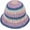 E-purple, variant on Straw Beach Straw Sun Hat Women Summer Crochet Colorful Rainbow Striped Bucket Hat Knit Woven Contrast Gradient Floppy Cap