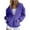 Purple-1, variant on Stamzod Oversized Zip Up Hoodie for Women Solid Color Off Shoulder Hooded Jacket Long Sleeve Casual Hoodies with Pocket Winter Fall Womens Clothes Khaki B L