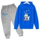 thumbnail image 3 of Conjunto de sudadera y pantalones de manga larga para niñas y niños de Disney Mickey Mouse, traje informal de dibujos animados del Pato Donald, primavera de 4 a 14 años, 3 of 5