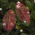 thumbnail image 4 of Guirnalda de árbol de Navidad DIY, decoración colgante, decoración de árbol de Navidad, regalo de Navidad, ramas de árbol huecas con purpurina, hojas simuladas, 4 of 5