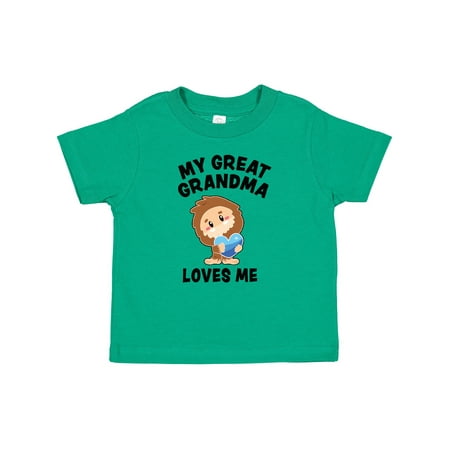 

Inktastic Cute Bigfoot My Great Grandma Loves Me Gift Baby Boy T-Shirt