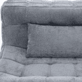 thumbnail image 7 of UIVJGAG 63" Grey Loveseat Sofa, Boneless Cloud Couch, 2 Seat Floor Sofa with 2 Pillows Deep Seat, No Assembly for Bedroom Living Room, 7 of 7