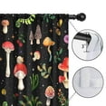 thumbnail image 4 of Blackout Kids Curtains,Colorful Mushroom Leaf Black Pattern Childrens Insulated Curtains Set Of 2,Bedroom Essentials,Toddler Room Decor 42"x84", 4 of 5