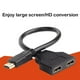 thumbnail image 4 of Cable HDMI 1080P, divisor HDMI, puerto macho a 1 hembra, adaptador de 2 salidas HDMI HD TV S3N3, 4 of 6
