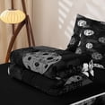 thumbnail image 5 of Homewish Kids Pickleball Zipper Full Size Comforter Sets with Fitted Sheet and 2 Pillowcases For Boys,Sports Theme Zipper Bedding Set,Black Gray,Black Reversible,4 Pieces, 5 of 7