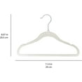 thumbnail image 4 of 3 Sprouts Baby Velvet, Non-Slip Clothes Hangers - Pack of 30 - Seafoam, 4 of 5