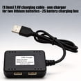 thumbnail image 4 of 2 In 1 USB Power 7.4V Lithium Batteries Chargers Cord Compatible for 350mAh To 2200mAh Batteries for Remote Car, 4 of 9