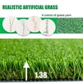 thumbnail image 4 of Fas Home Artificial Grass Turf 6.5FTX10FT, 1.38" Pile Height Realistic Synthetic Grass, Drainage Holes Indoor Outdoor Pet Faux Grass Astro Rug Carpet for Garden Backyard Patio Balcony, 4 of 6