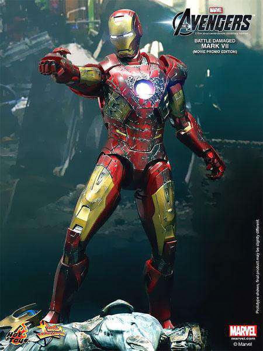 Marvel Avengers Battle Damaged Iron Man Mark VII Collectible Figure