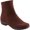 Brown Nubuck Leather, variant on Women's Walking Cradles Elsie Ankle Bootie Brown Nubuck Leather 8 M