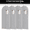Grey, variant on Garment Bags 65'', 4 Pack Black Hanging Dress Bags for Gowns, Coats, Dresses, Uniforms