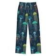 thumbnail image 2 of FORMRS Kids Pajama Pants with Pockets Size 6-8Y Boys Lounge Sleep Bottoms, Green Jellyfish Pattern, 2 of 8