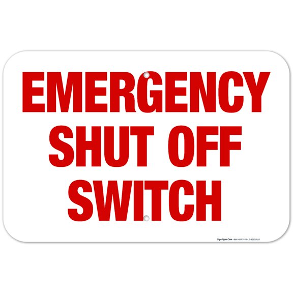 California Shut Off Switch Sign, Complies With State Of California Pool Safety Code, 12x18 Aluminum