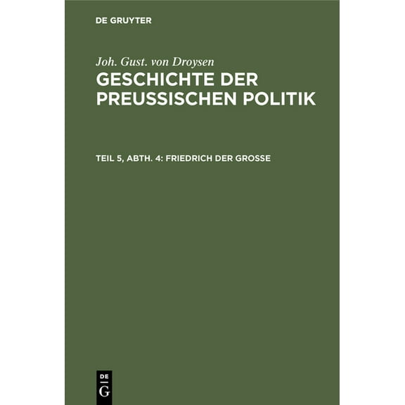 Friedrich der GroÃe, (Hardcover)