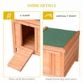 thumbnail image 6 of PawHut Wooden Rabbit Hutch 20'' Pet Habitat Cages Bunny Small Animal House New, 6 of 10