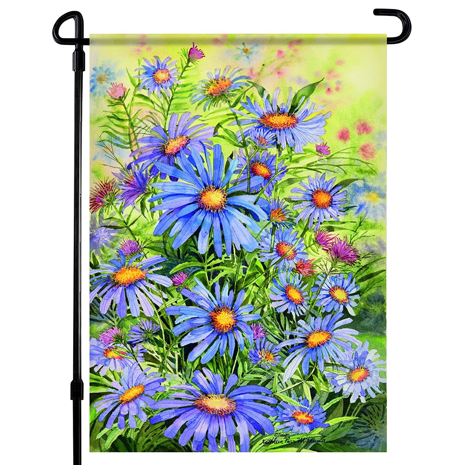 Covido Home Decorative Welcome Spring Garden Flag Daisy Flowers House Yard Lawn