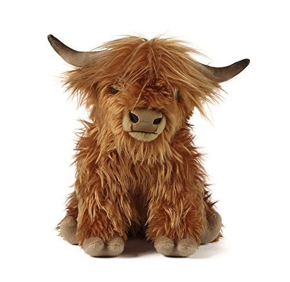 Living Nature 12" Plush Highland Cow Large Plush Animal
