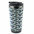 thumbnail image 1 of Abstract Travel Mug, Vintage, Steel Thermal Cup, 16 oz, by Ambesonne, 1 of 2
