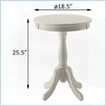thumbnail image 3 of White Cottage-Style Coffee Table with Turned Pedestal – Spacious Surface & Stable Legs for Living Room, 3 of 7
