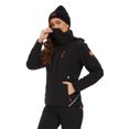 thumbnail image 3 of Women's Softshell Jacket Fleece Lined Water Repellent - Black, 3 of 7