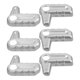 thumbnail image 1 of Cubierta de manija de interruptor de extracción de techo rígido Unique Bargains para Jeep Wrangler JL JLU 2018-2023 Tono plateado 6 piezas, 1 of 7