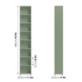 thumbnail image 2 of Homfa 8-Tier Media Tower, CD DVD Media Storage Unit with 4 Adjustable Shelves for Living Room Bedroom, Green, 2 of 8