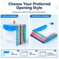 Assorted File Folder Labls 11-Hole Expanding File Pockets Assorted Colors, Horizontal & Vertical ...