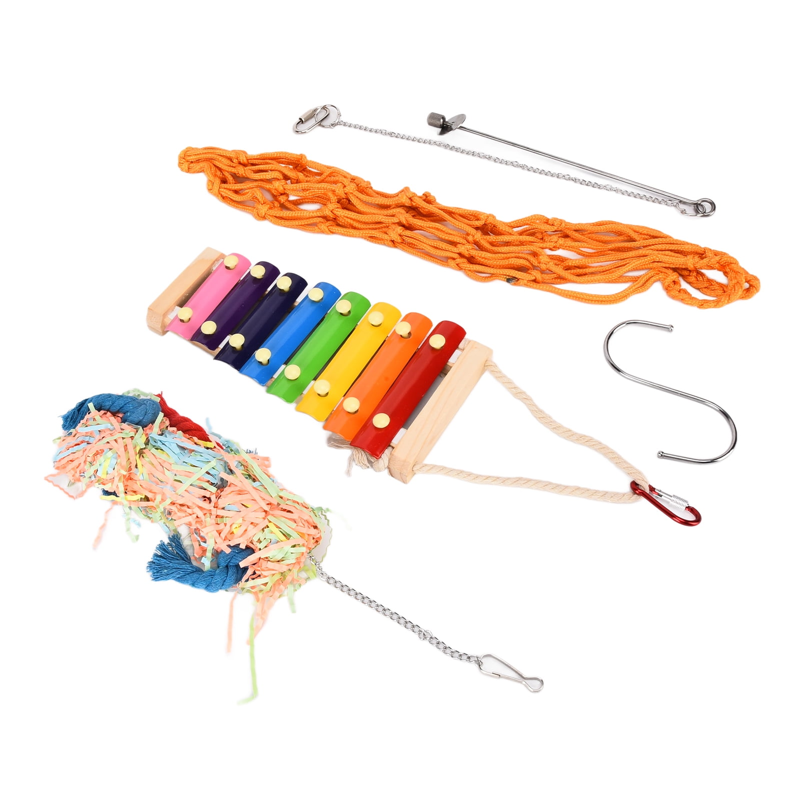 Chicken Toys, Funny Bird Xylophone Toys Natural Hanging For Macaws For