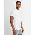 thumbnail image 6 of Hanes Originals Ultimate Men's Crewneck T-Shirt, Slim Fit, 2-Pack White/Black 2XL, 6 of 7