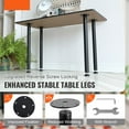 thumbnail image 2 of KFFKFF 28" Adjustable Desk Legs, Sturdy Steel Construction, Set of 4, for Custom Office Tables, Supports up to 1200 lbs, Easy Setup with Flexible Foot Cups, Black, 2 of 9