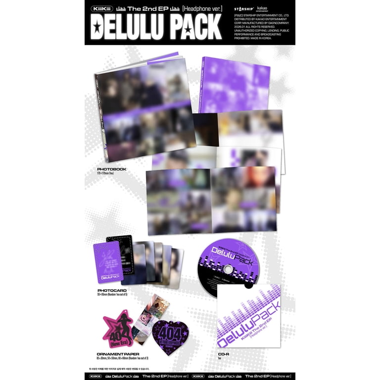 KiiiKiii - [DELULU PACK] 2nd EP Album HEADPHONE Version - Walmart.com