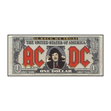 AC/DC Patch Oval Classic Band Logo new Official woven sew on - Walmart.com