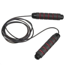 Hmount Deeroll Steel Wire Fitness Jump Rope Speed Skipping Workout Gym Aerobic Exercise Mens(Black&Red)