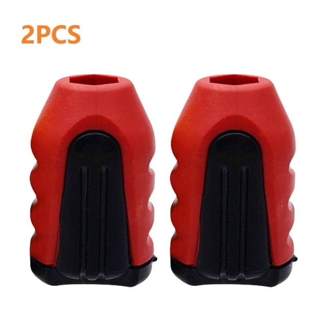 2 Pcs Screwdriver Magnetizer Multifunctional Hand Tool Screwdrivers Bits Magnetic Ring Demagnetizer for Electric Screw Bits Red