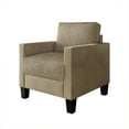 thumbnail image 3 of Castle Place Contemporary Corduroy Velvet Chair, Champagne, 3 of 8