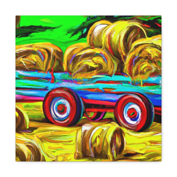 Hay Wagon in Dreams - Canvas