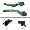 thumbnail image 2 of Adjustable Extendable Brake & Clutch Lever for Speed Triple R 1200 Scrambler Green, 2 of 10