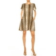 thumbnail image 3 of Women's Printed Short Sleeve Dress with Round Neckline and Side Pockets, 3 of 7