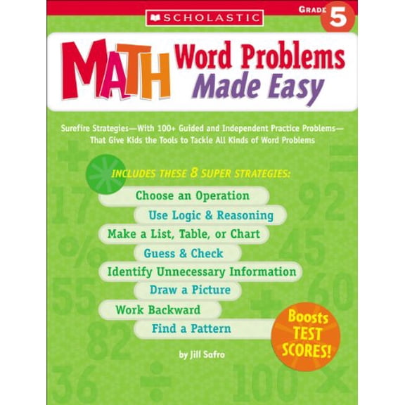 Pre-Owned Math Word Problems Made Easy: Grade 5, 9780439529730, 0439529735, Paperback,