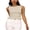 Apricot, variant on LMLYSoH Women's Solid Color Tank Tops, Fashion Sleeveless Round Neck Ruffle Hem Smocked Tops