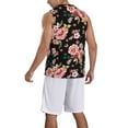 thumbnail image 2 of Sikiie Rose Flowers Basketball Jersey Reversible Men's Mesh Athletic Sports Shirts Training Practice S-4XLLarge, 2 of 6