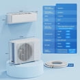 thumbnail image 4 of Petyee WiFi Mini Split Air Conditioner & Heater 11,500 BTU, Ductless Wall AC Unit with Heat Pump, SEER 17 Energy Saving, 208/230V, Pre-Charged Condenser, Installation Kit Included, Up to 750 Sq Ft, 4 of 9