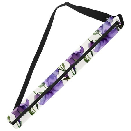 

Guantierendiy Bell Flowers Purple Pattern Oxford Fabric Golf Beer Bag with Adjustable Shoulder Strap Double Zipper Golf Cooler Bag for 7 Cans Keep Cold Great Golf Gift