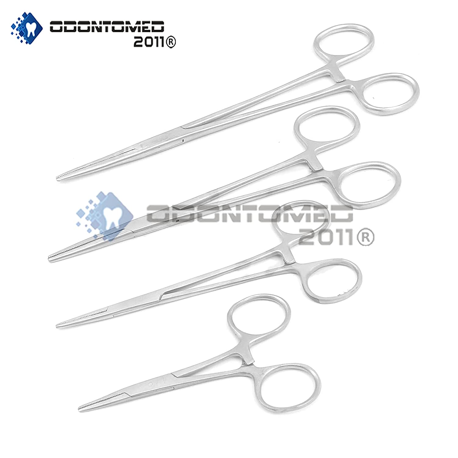 OdontoMed2011 Stainless Steel Fish Hook Remover Straight Tip Fishing Locking Forceps 3.5”, 5”, 6