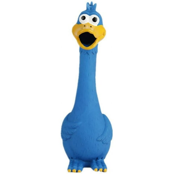 Rubber Chicken Squeaky Dog Toys for Small, Medium or Large Pet Breeds, Play Fetch, Reduce Separation Anxiety