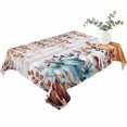 thumbnail image 2 of Orange Blue Pumpkin Fall Table Cloth Waterproof Tablecloths, Thanksgiving Maple Leaf Vintage Tablecloth Dining Table Cover for Kitchen Party Tabletop Outdoor, Rectangle Tablecloth 60x102 Inch, 2 of 9